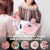Purtato 126W Cordless Rechargeable UV LED Nail Lamp with Large