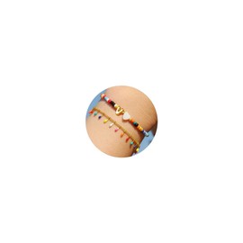 TINGN Women's Bracelet Beads Bracelet with A-Z Letters Boho Bracelet Women's Bracelet Colourful Bracelet Beads Women's Boho Bracelet Colourful Bracelets Women's Bracelets Gold Bracelet Women, Brass,
