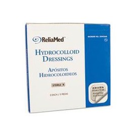 Zdhc66B - Reliamed Sterile Latex-Free Hydrocolloid Dressing with Film Back and Beveled Edge 6 X 6