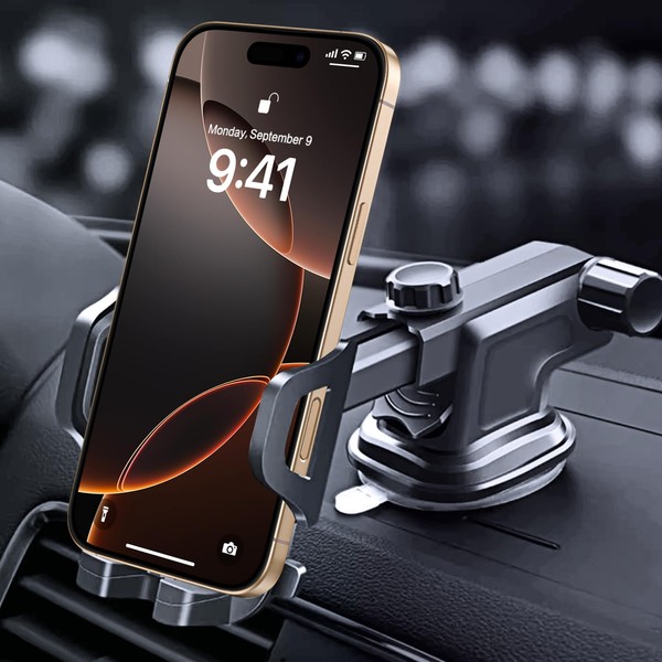 GaoBao for Car Phone Holder, [Upgraded Strong Suction] Universal Adjustable
