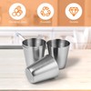 UPKOCH 4pcs Travel Stainless Steel Shot Glasses with Leather Carrying