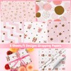 GAOHUI Pink Wrapping Paper, Cute Girls Birthday Wrapping Paper Female