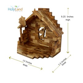 Olive Wood Nativity Set- Traditional Carvings