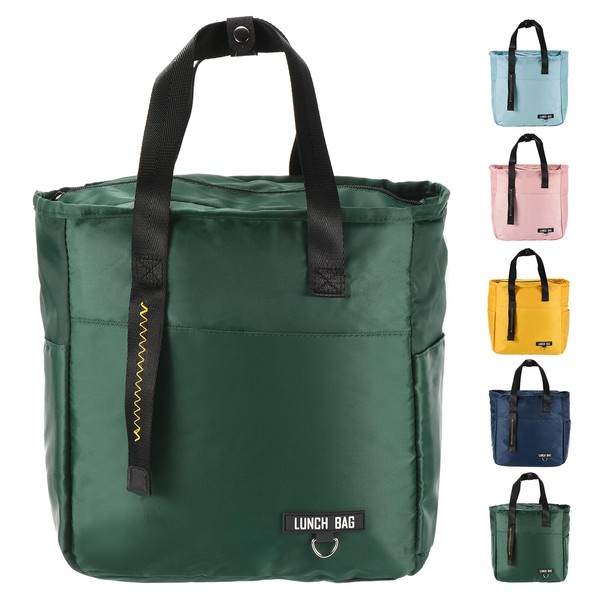 PATIKIL Insulated Lunch Bag Reusable Large Lunch Bag for Women