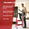 WAWINY 2 Step Ladder Folding, Step Stools for Adults with