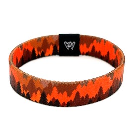 Hang Loose Bands - Coastal Surfer Beach Bracelet for Men, Women & Teens - Comfy Summer - Boho Reversible Wristband - Autumn Pines | Extra Small: 5.5" length (for petites & kids)