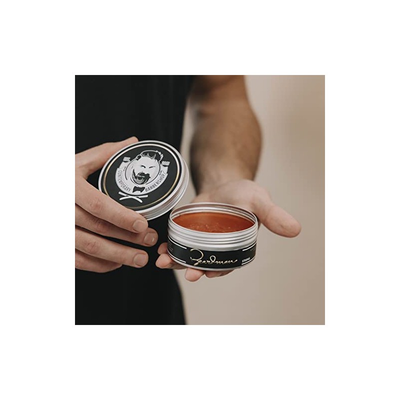 BEARDMAN - Pomada Strong, Base de Agua, Peinado Fijado y