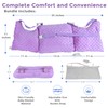 Zomaple Mastectomy Pillow with Strap, Seat Belt Cover & Shower