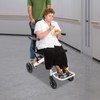 PIAOCAIYIN Lightweight Folding Transport Wheelchair, 100kg/220.46lbs Load Capacity Mobility Aid