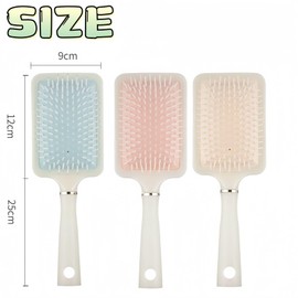 Sumneo Luminous Cushion Brush - Extra Gentle Anti-Pull Brush for Wet & Dry Hair, Detangling Brush with Head Massage for Long Hair in Bright Colours (Champagne Gold)