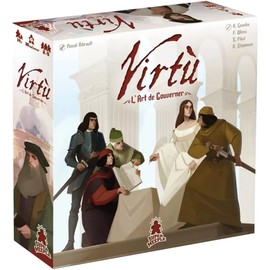 Virtù Board Game Italian Renaissance Themed Strategy Game Deep Strategic City Building Game for Adults and Teens Ages 14+ 2-5 Players Average Playtime 60-150 Minutes Made by Super Meeple
