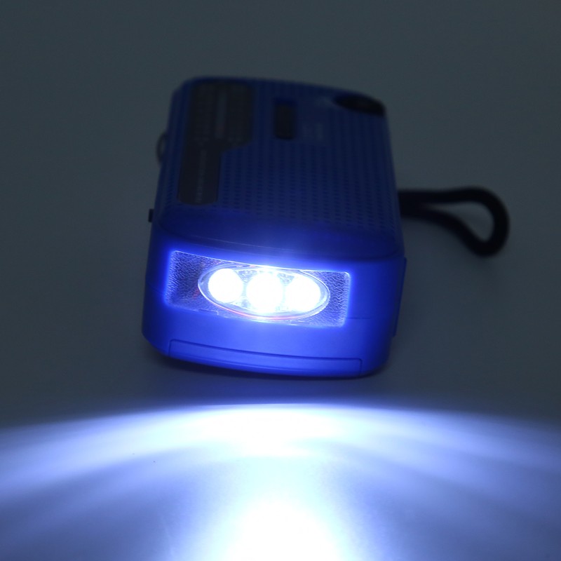 Hand Crank Solar Radio AM FM SW1 SW2 Camping LED
