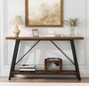 GAZHOME Console Table with Storage Shelf - Industrial Style Sofa