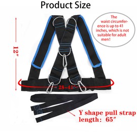 Youth Sled Vest Harness,Tire Pulling Harness Workout Training Sled Vests Sports Training Harness for Small Women and Children