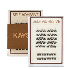 Self-Adhesive Glueless Press On 14mm Lash Clusters, No Glue Needed, Cluster Eyelash Extensions, Beginner Friendly, Individual Clusters, 24H Wear, Perfect Salon Look