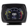 Black Vehicle HUD Display Multifunction OBD HUD Gauge 9 Alarm