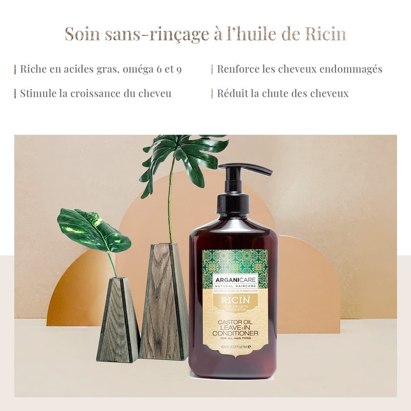Arganicare Evolution No Rinse Care with Castor Oil 400 ml