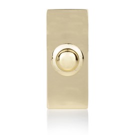 Byron DBW-21027 Wired Bell Push Button - 2 Core - Brass