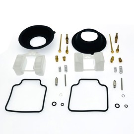2-Pack Carburetor Carb Rebuild Repair Kits with Diaphragm Float Replacement for Honda Rebel 450 CMX450C CMX450CL 1986-1987