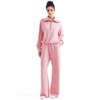 SUUKSESS Women 2 Piece Lounge Matching Sets Wide Leg Sweatpants
