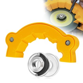 2025 New Drill Bit Sharpener Kit for All Bits,with 5/8"-11 Thread Quick Change Angle Grinder Nut,Multi-specification Old Drill Bit Grinding,Giant Blade Angle Grinder for Grinding Drill Bits