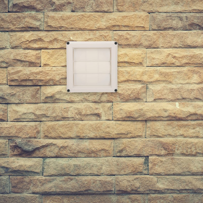 DOITOOL Louvered Vent Cover for External Wall 4 Inch Dryer