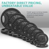 Fitvids Cast Iron 1" Standard Weight Plates Including 5FT Standard