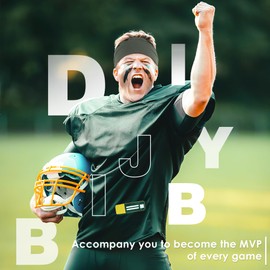 Sport Headbands for Men - 7 Pcs Sweat Absorbent Running Headband for Fitness Workout Running Rugby Baseball Yoga Crossfit High Intensity Interval Training, Unisex Sweatband for Both Men and Women