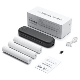 LUCK JINGLE Bluetooth Portable Printer, L86 Thermal Printers Wireless for Travel, Support (Width 2-8.5'')8.5" X 11" US Letter, Inkless Printer Compatible with iOS, Android &Laptop for Office Car Home