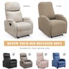 LiveGo Recliner Chair Cover 4 Piece Recliner Sofa Slipcover Small