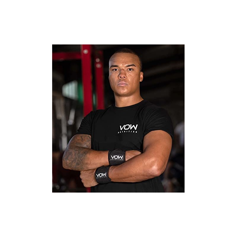VOW Weight Lifting Wrist Wraps - Fitness Training Gym Straps,