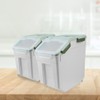 MXCELL 2Pcs Large Airtight Dog Food Storage Container With spoon