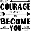 It Takes Courage to Grow Up and Become Who You