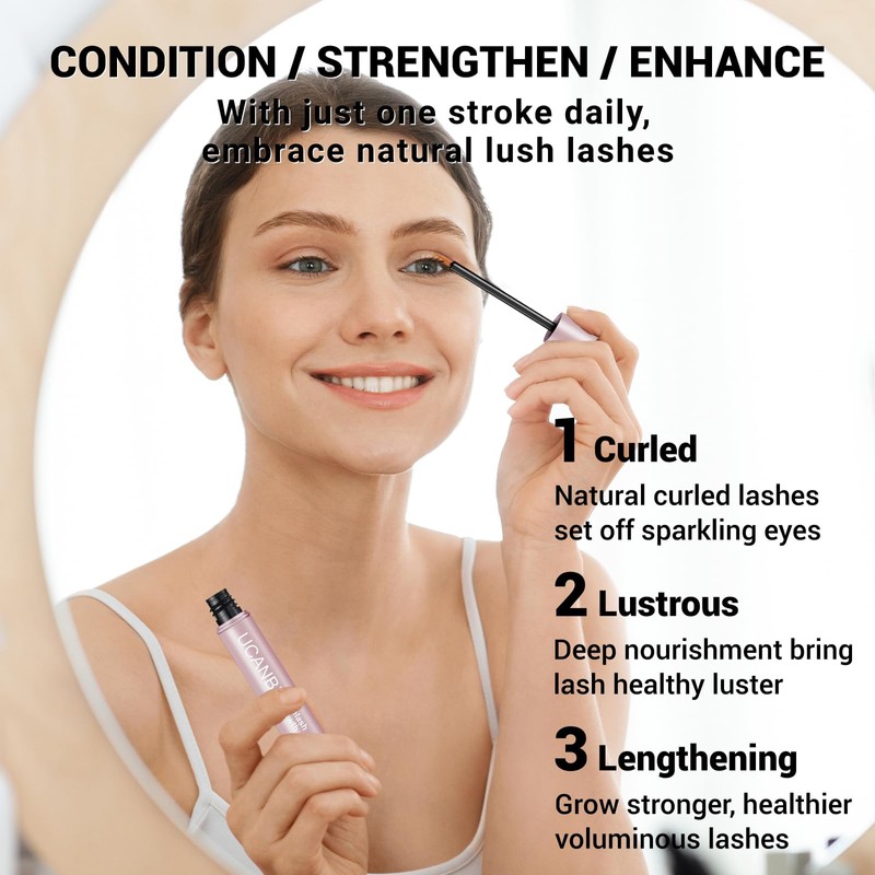 Lash Serum for Eyelash & Eyebrow Growth(10ml/2Pack), Eyelash Enhancing Serum,