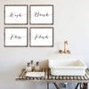 Bathroom Decor Art Prints (Set of 4) - Unframed -