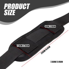 Universal Backpack Shoulder Pads, Pack of 3 in Black, Removable Shoulder Pads, Backpack, Removable Shoulder Strap, Shoulder Strap Pad