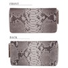 Bliss Leather, Genuine Diamond Python, 1 Piece Leather Long Wallet,