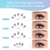 Oreola Individual Eyelashes, Pack of 120 Clusters, 3D Fake Lashes,