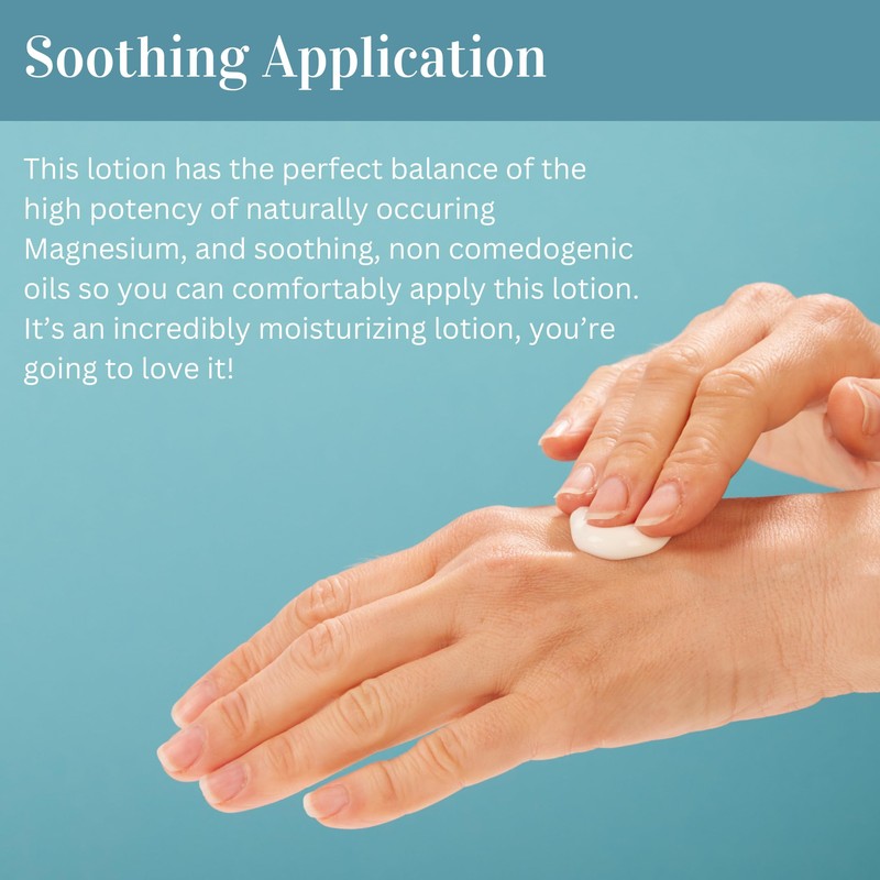 Natural Magnesium Lotion - Highest Potency - Over 1800 MG/oz