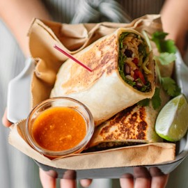 BambooMN - Triangular Appetizer Food and Drink Prism Picks - 4.5" (11.4cm) - Red - 300 Pieces