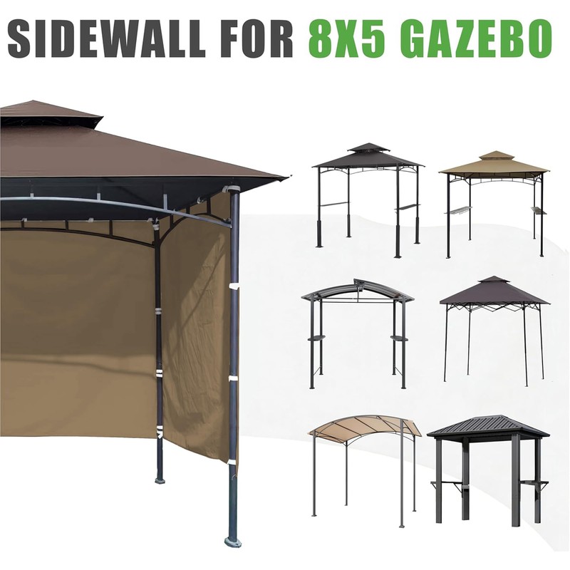 3PCS Gazebo 5x8 Replacement Canopy Sidewall