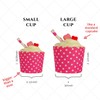 BAKE-IN-CUP 50-Pack Paper Baking Cups, Greaseproof Disposable Cupcake Muffin Liners