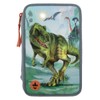 Depesche Dino World 12166 3-Compartment Pencil Case with LED Effects