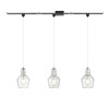 Emliviar H-Type Track Pendant Lighting in Brushed Nickel Finish, 3