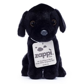 Zappi Co Plush Labrador Puppy Triple Set 15cm - Black, Cream, and Brown Labs - Soft and Cuddly Dog Toy Trio. Hello Doggy