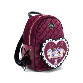 Hot Topic Her Universe Kuromi My Melody & My Sweet Piano Velvet Mini Backpack BURGUNDY NONE