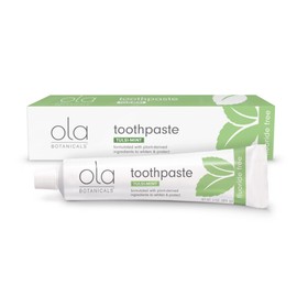 Dr. Mercola Ola Botanicals Toothpaste - Fluoride-Free Toothpaste - Natural Plant-Based Tooth Cleaner - No SLS or Artificial Additives - Tulsi-Mint Flavor - 3 oz