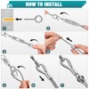 DIYLAND 3mm Drahtseil Edelstahl Set, 20m PVC-ummantelt Spanndraht Set mit