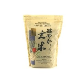 Shirakiku Sukoyaka Genmai (Whole Grain Brown Rice) 4.4 Lb [ 8 units]