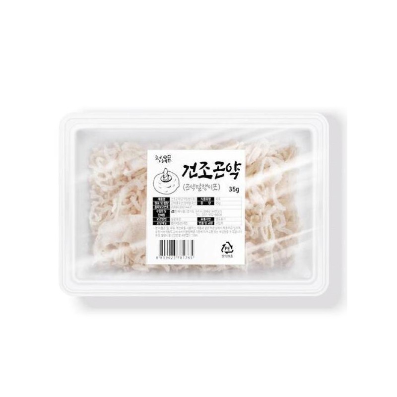 천혜식품 건조곤약 말랭이포 35g X 4팩 총 140g 국수 Cheonhye